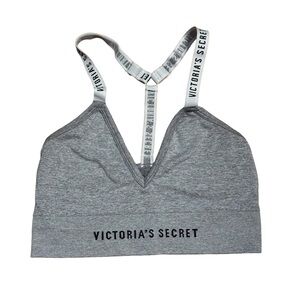 Victoria's Secret Gray Bralette with Branded Straps